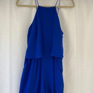Express Blue Tank Romper